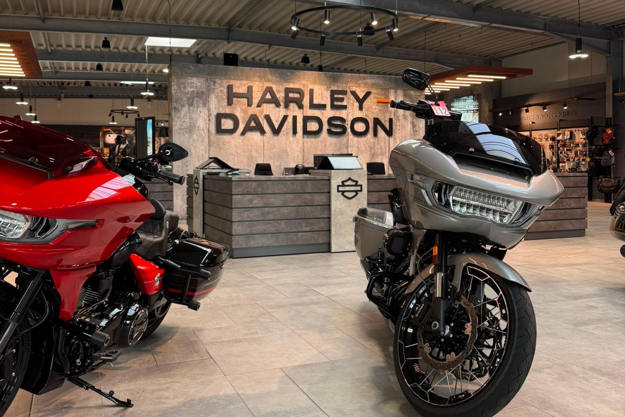 Eingangsbereich von Harley Davidson in Hamminkeln