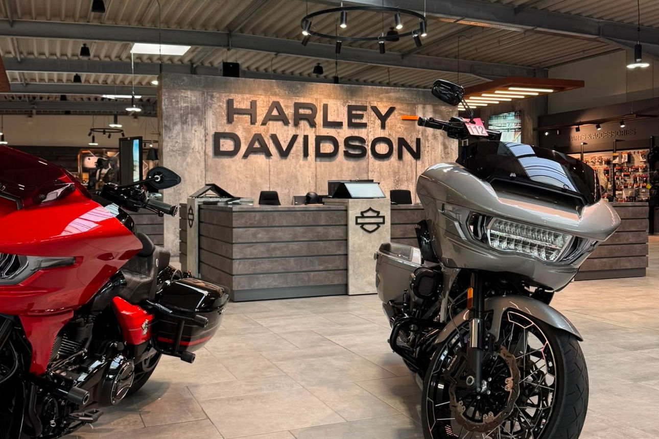 Eingangsbereich von Harley Davidson in Hamminkeln