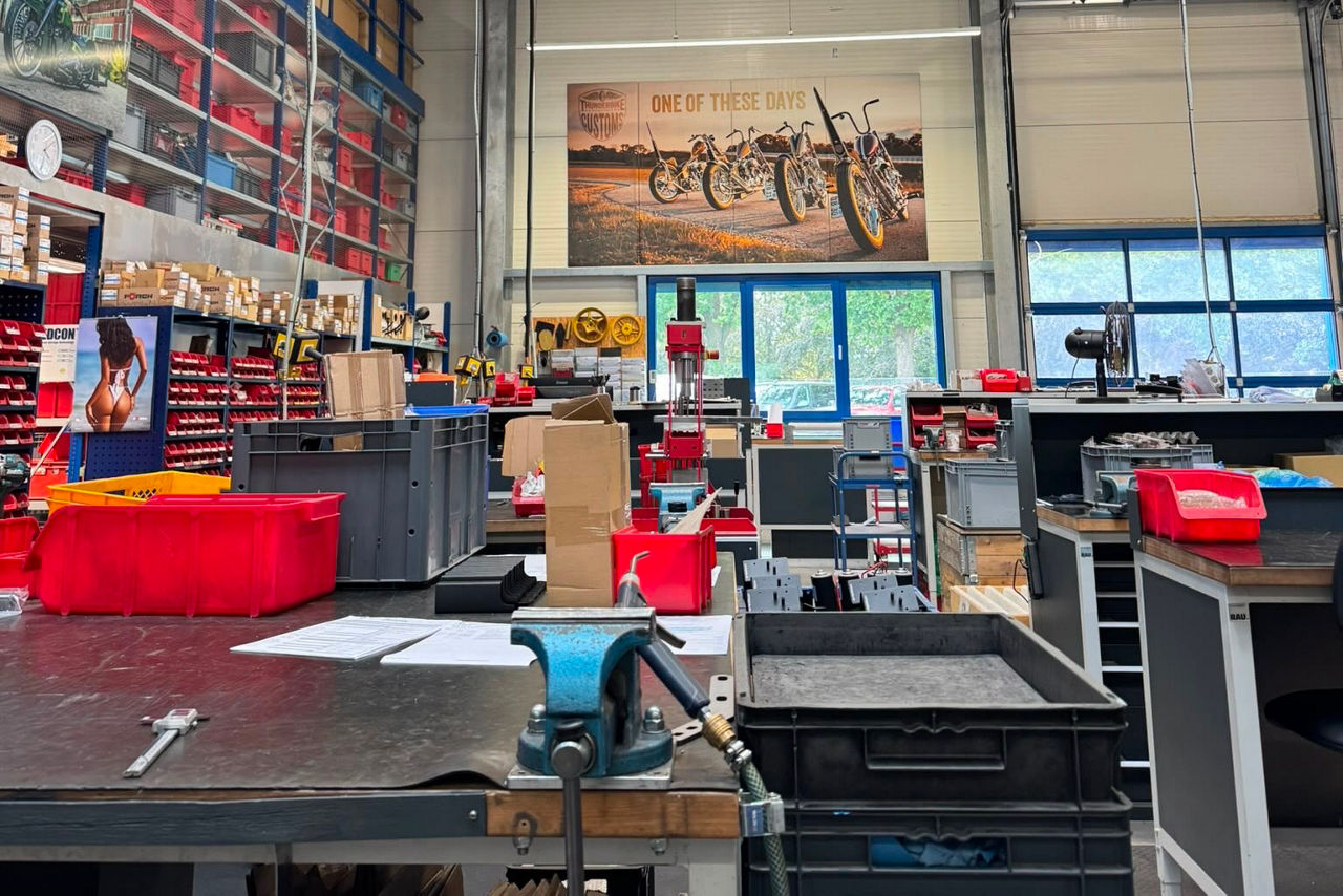 Die Werkstatt von Harley Davidson in Hamminkeln