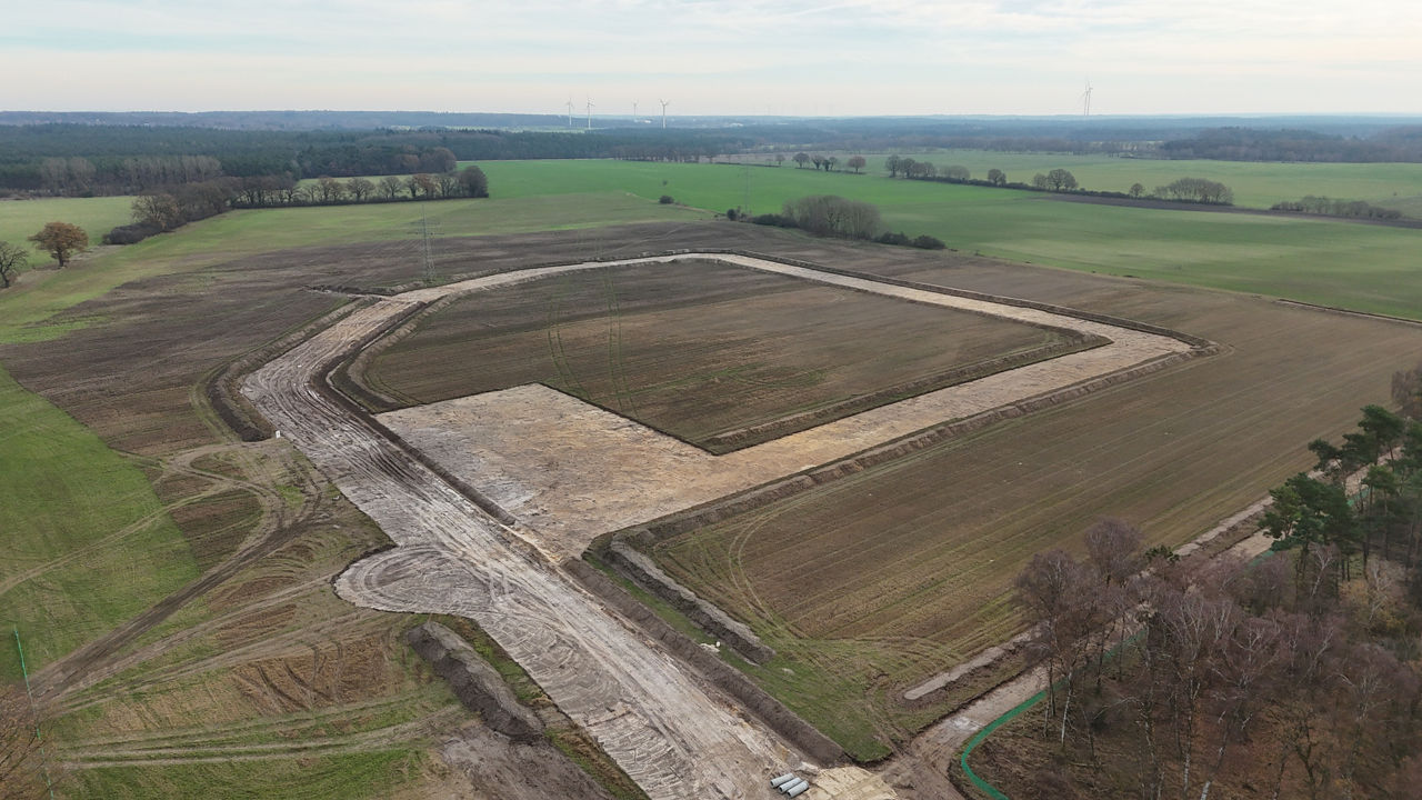 Gewerbegebiet Bilmer Berg II Luftansicht