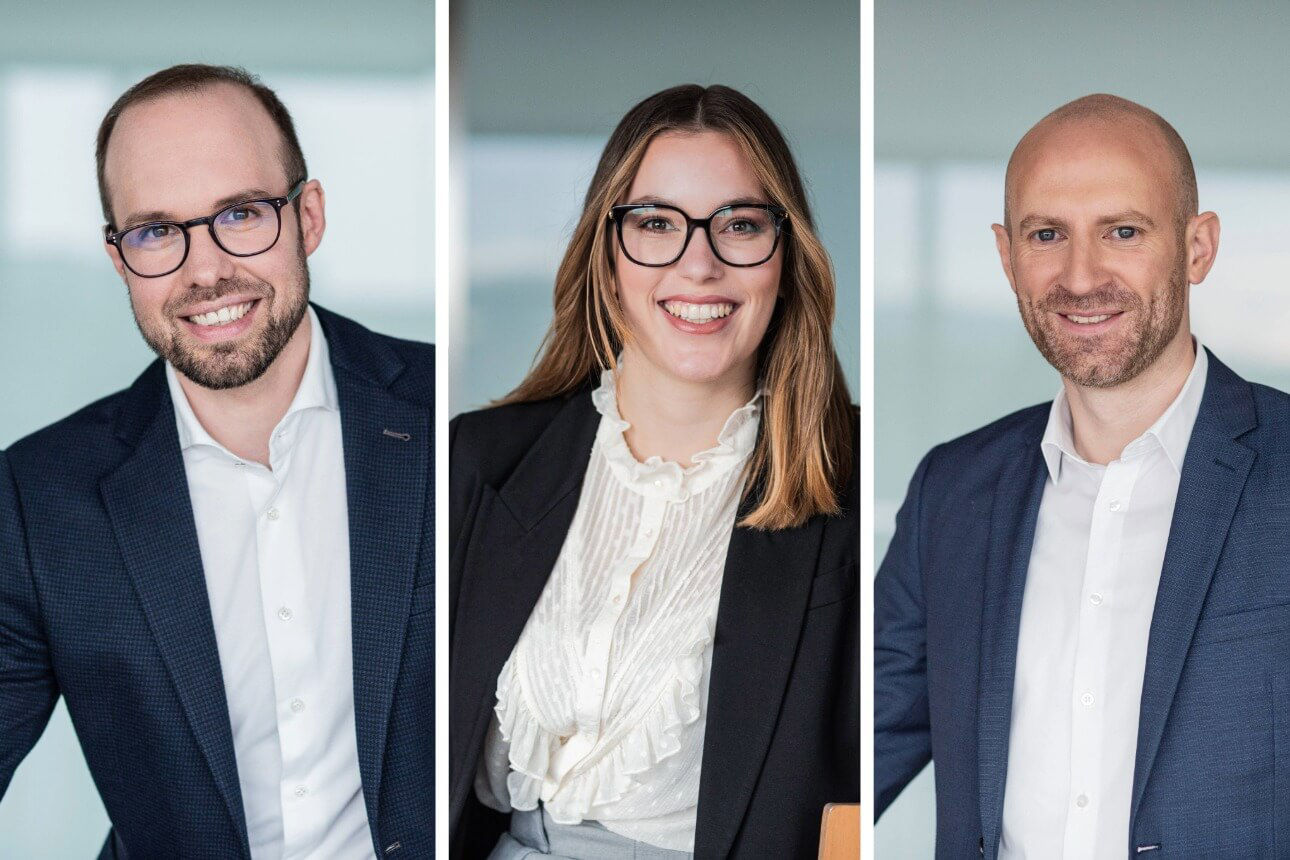 Drei unserer Mitarbeiter