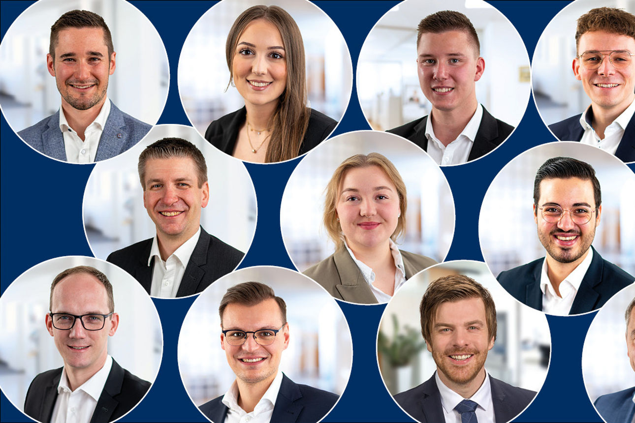 Fotos von verschiedenen Mitarbeiterinnen und Mitarbeiter der Bank