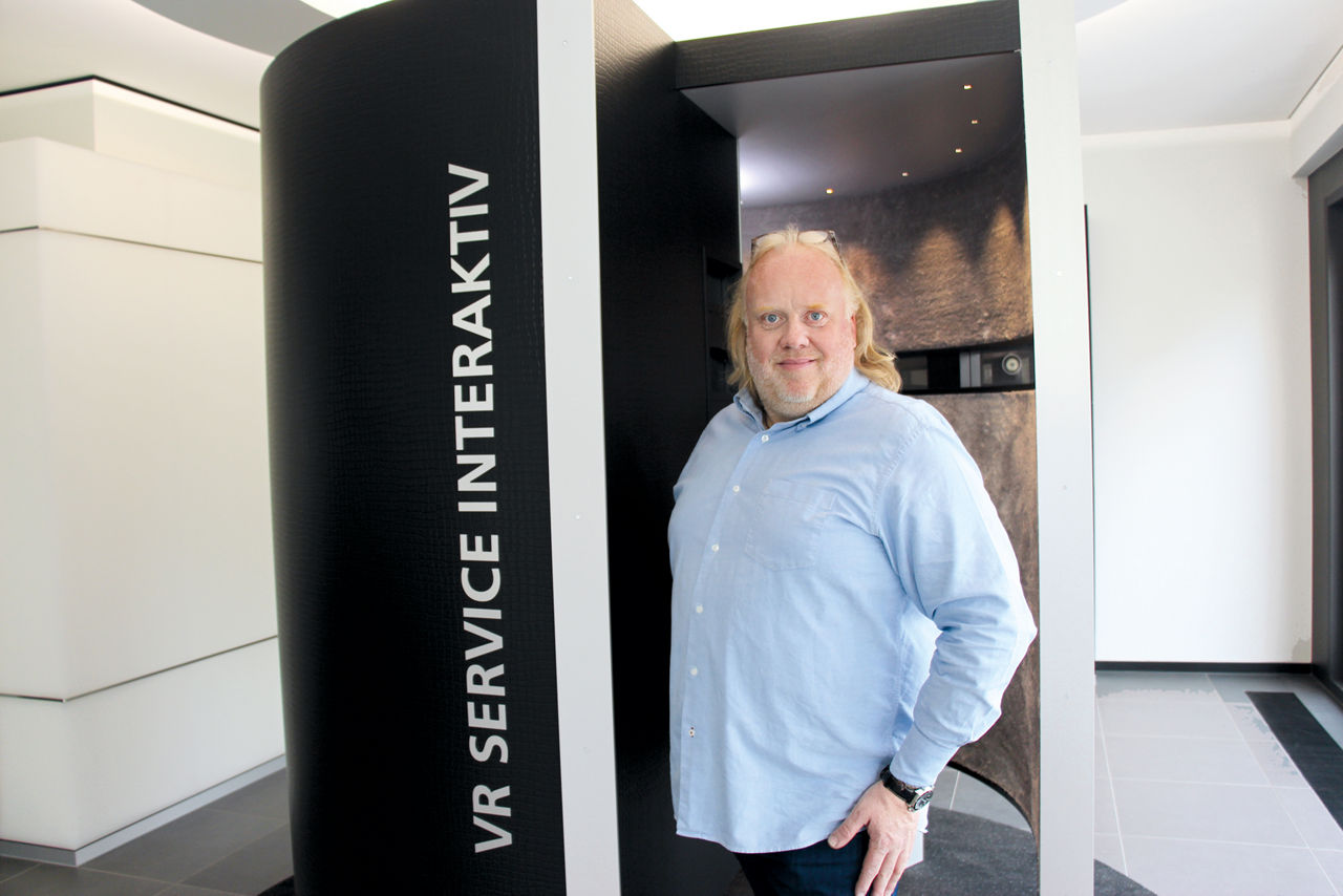 Herr Cosler aus Aachen in der VR-Sisy