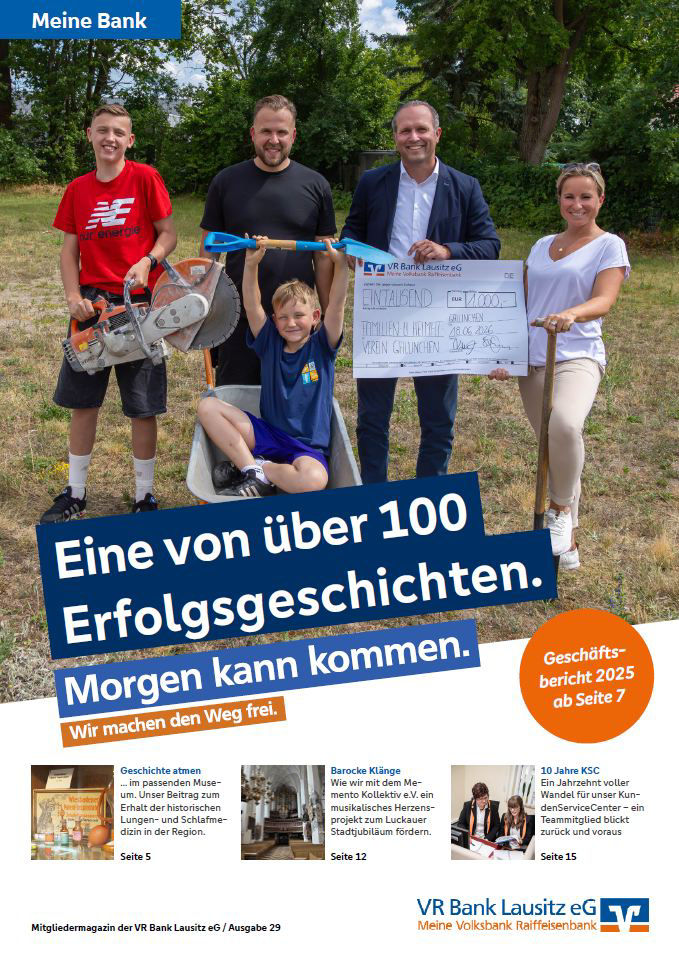 Cover des Mitgliedermagazins "Meine Bank" Ausgabe 1/2026