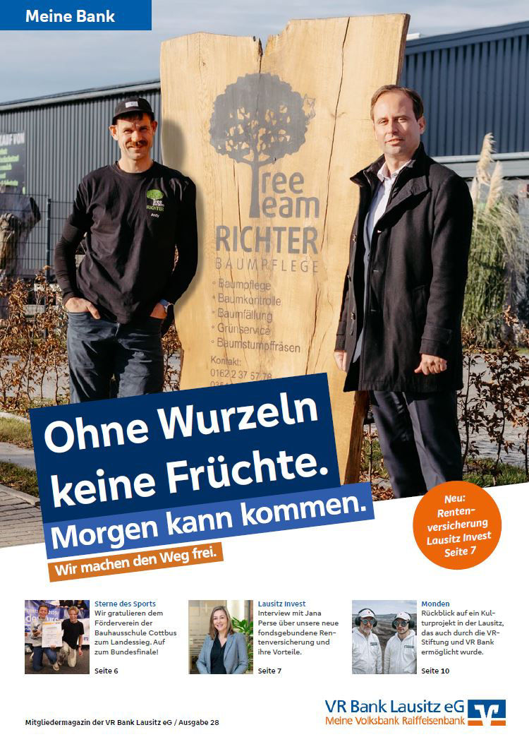 Cover des Mitgliedermagazins "Meine Bank" Ausgabe 2/2025