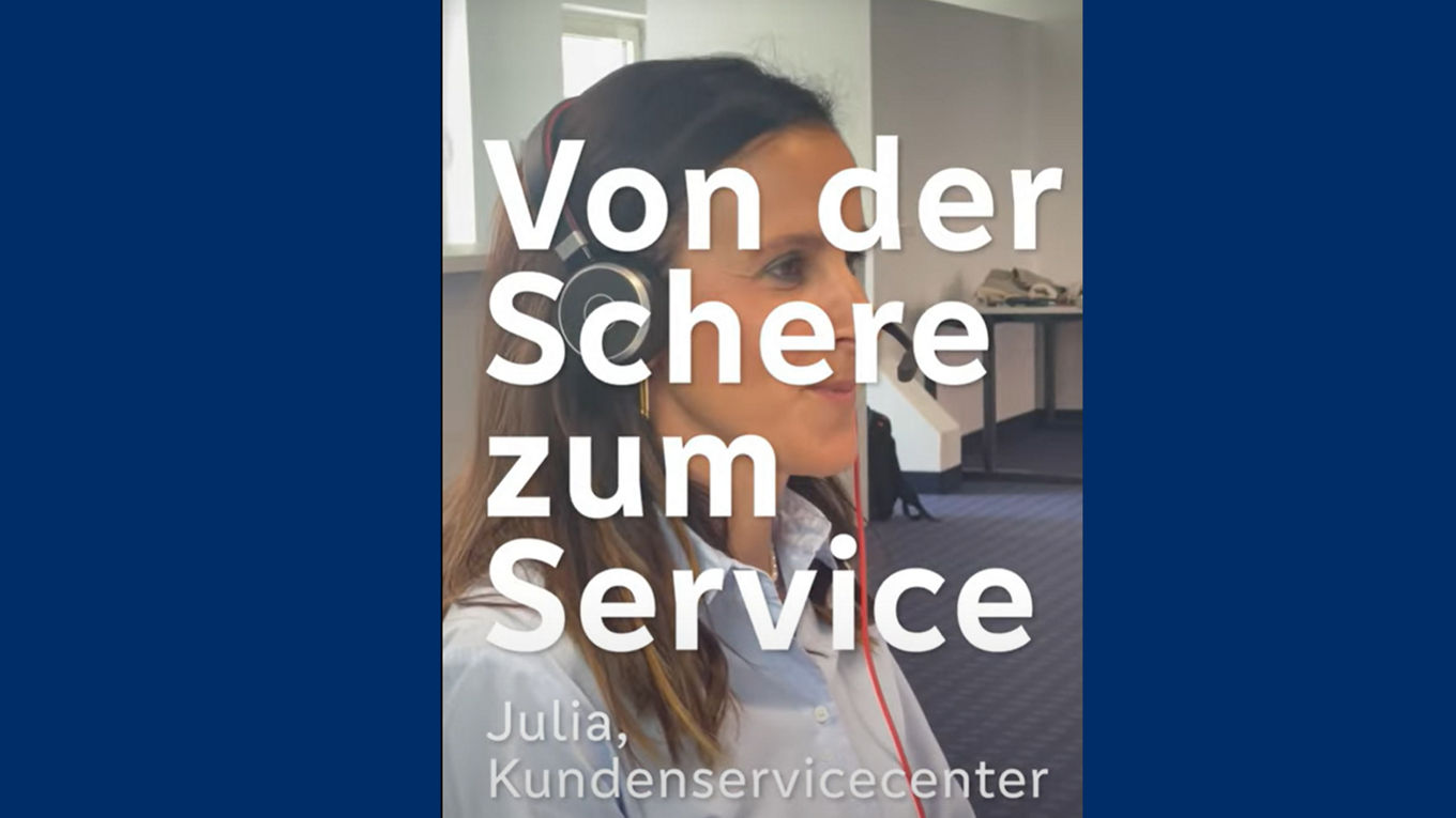 &quot;Von der Schere zum Service&quot; – Julia hat den Neuanfang gewagt