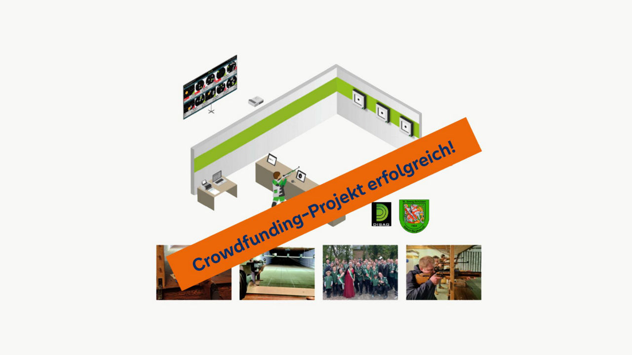 Erfolgreiche Crowdfunding Kampage Schießsportstätte Hüthum
