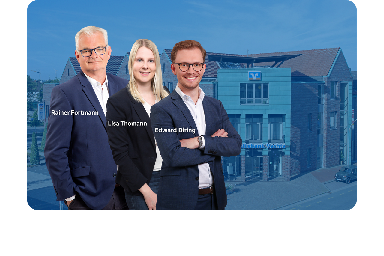 Mitarbeiter der Volksbank Vechta eG