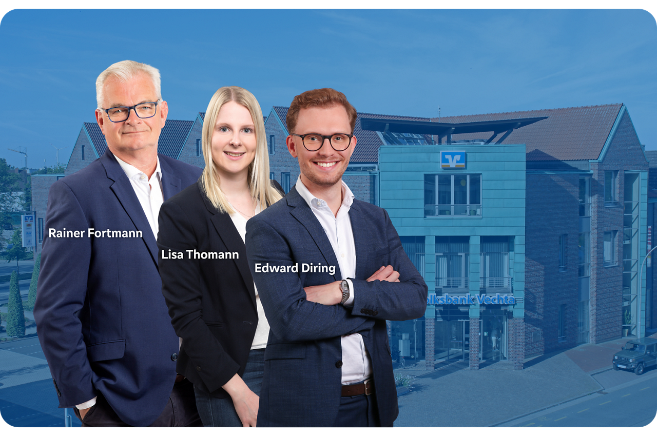 Mitarbeiter der Volksbank Vechta eG