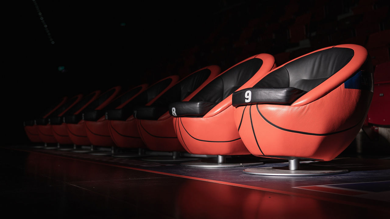 Courtside-Seats der VR-Bank Ludwigsburg in der MHP-Arena