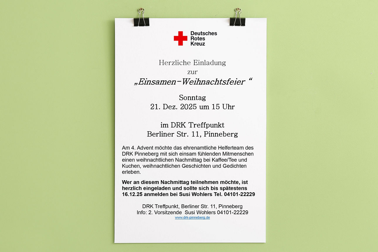 Einladung zur Weihnachtsfeier
