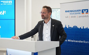 Prof. Dr. Hans Reiner Schultz stellt klar, was für Ihn die Zusammenarbeit mit der Rheingauer Volksbank bedeutet