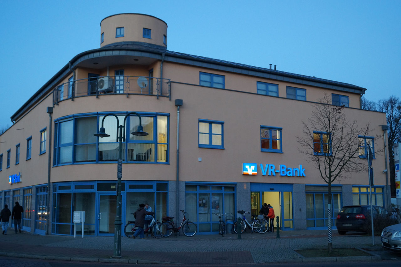 Bild vom Gebäude der Filiale VR-Bank Uckermark-Randow eG Pasewalk