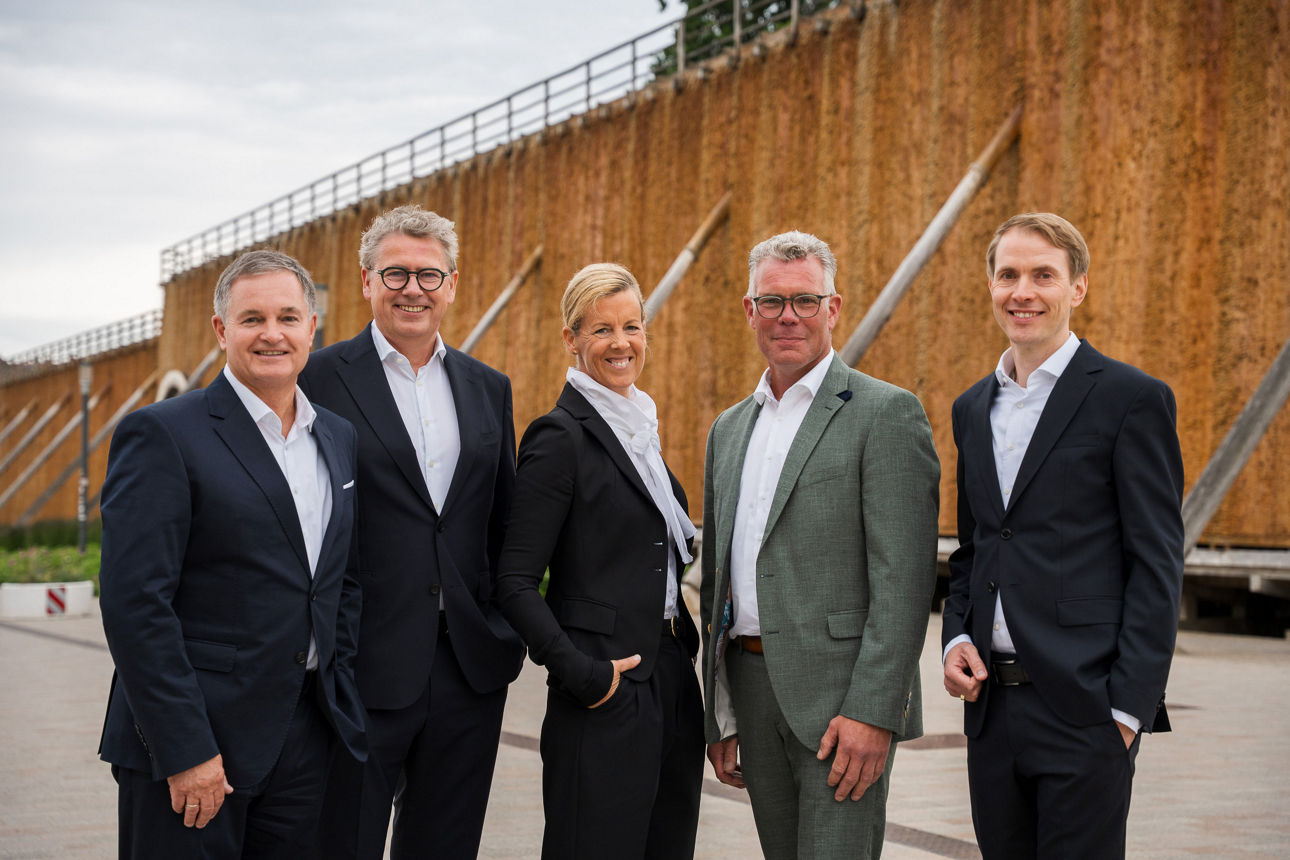 Matthias Kruse, Robert Horstbrink, Dr. Dörte Oest, Jobst-Wilhelm Friedrichsmeier und Matthias Smit