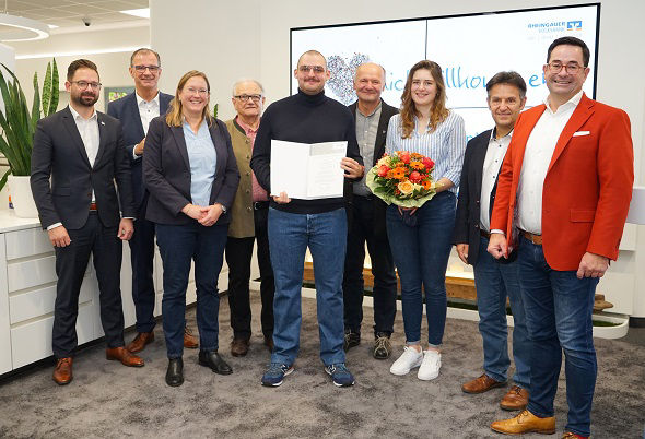Preisverleihung Rheingauer Volksbank Preis 2023 an Hubertus Wiberg