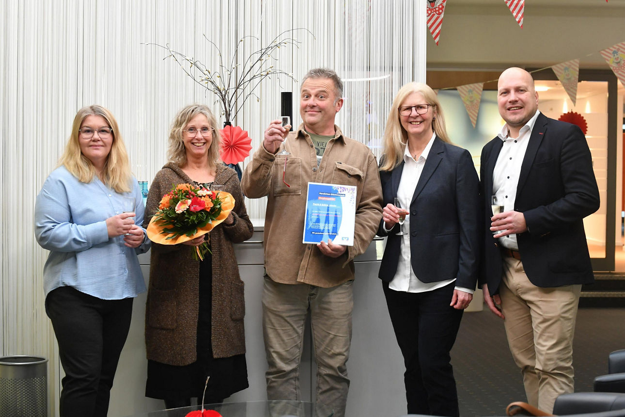 v.l. Nicole Rehmann, Sabine und Patrik Jakobs, Andrea Hetgens, Andreas Lülsdorf