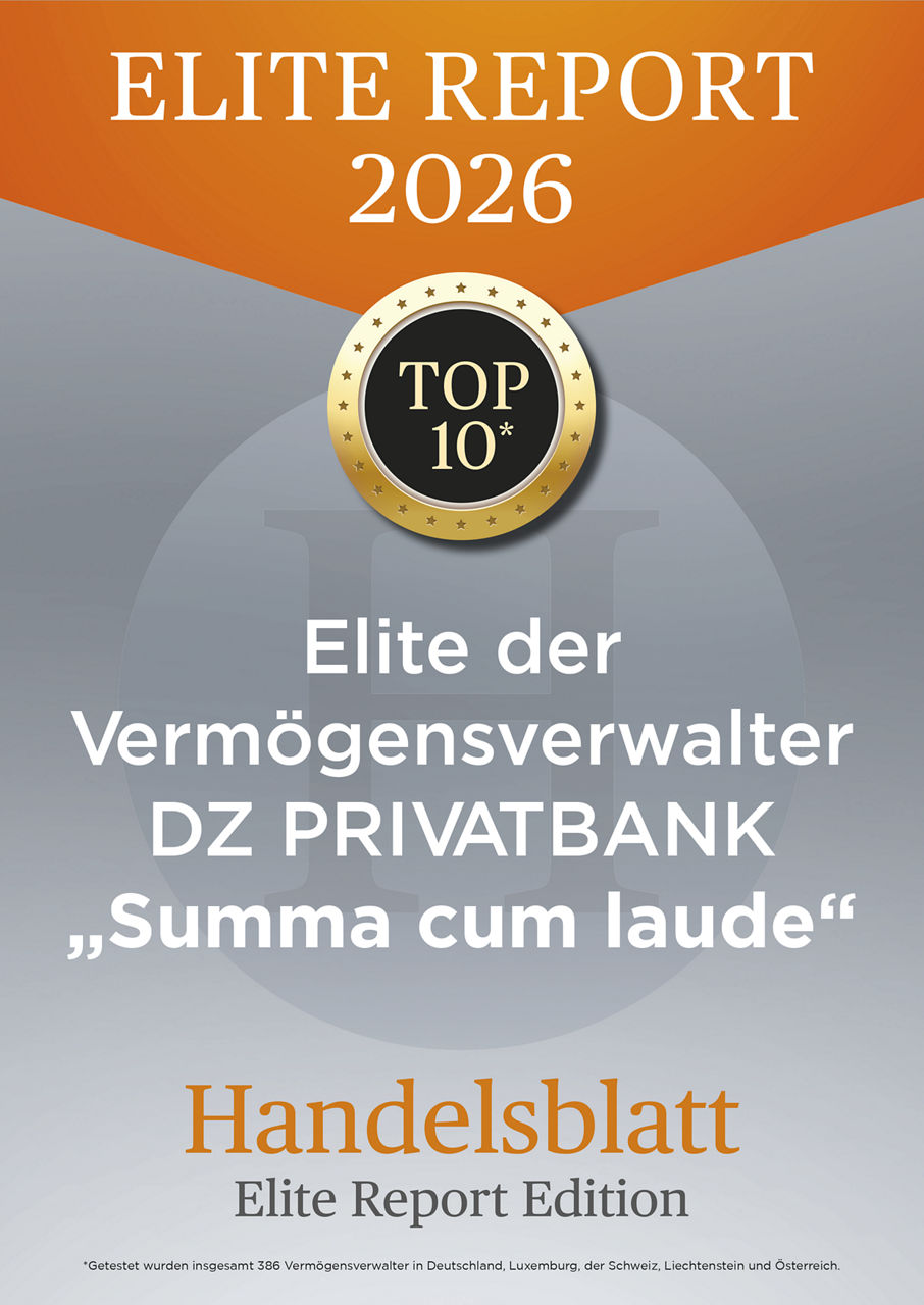 Auszeichnung der VR VerbundBank als Elite der DZ Privatbank mit Summa cum laude