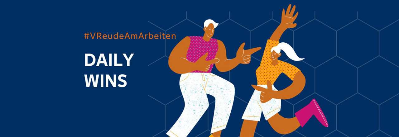 Zwei illustrierte Personen, die tanzen