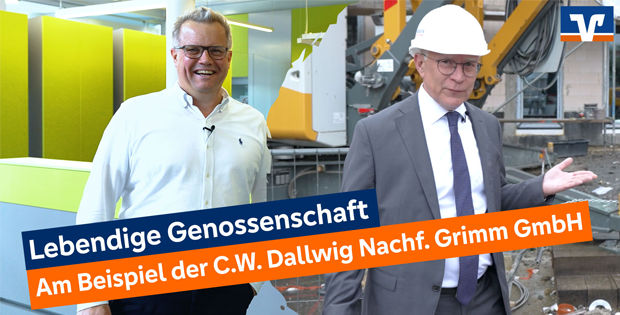 Vorstand Herr Stern und Herr Dallwig in der Produktion