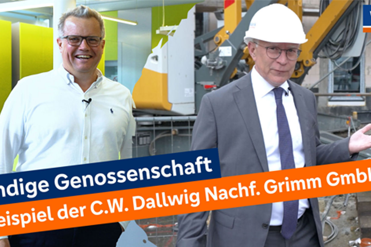 Vorstand Herr Stern und Herr Dallwig in der Produktion