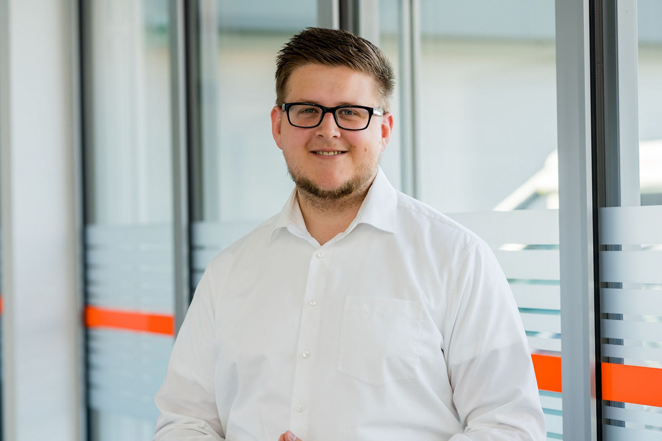 Daniel Baumann, Mitarbeiter der Volksbank Westrhauderfehn