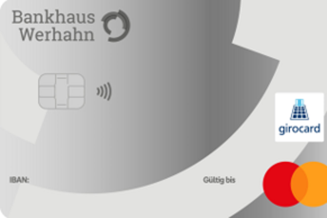 Abbildung Debit Mastercard des Bankhaus Werhahn