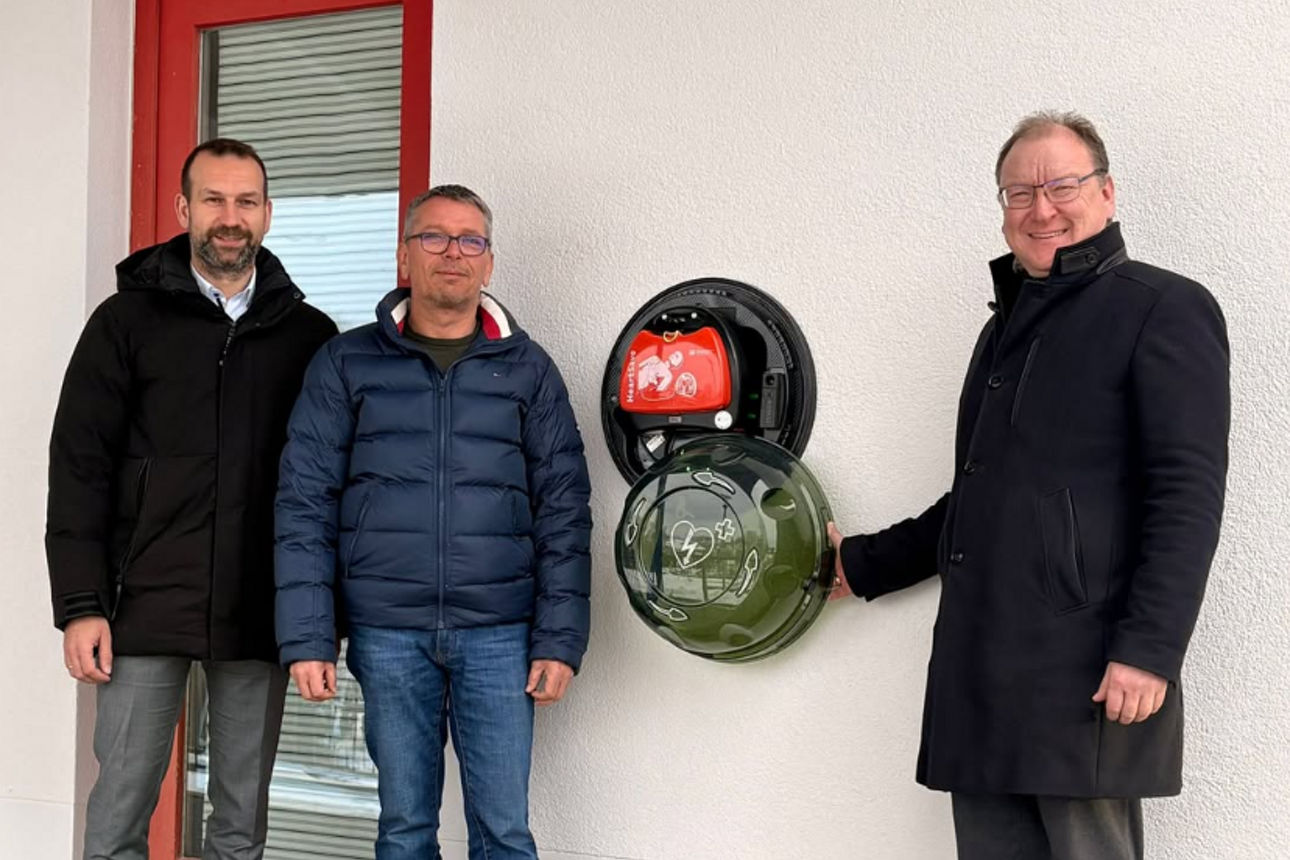 Defibrillator im Bürgerhaus