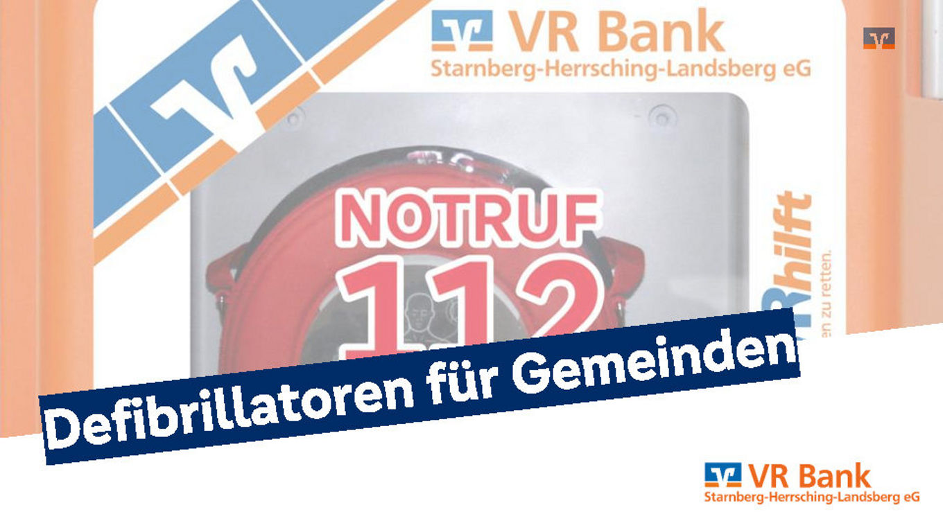 Defibrillatoren für unser Geschäftsgebiet