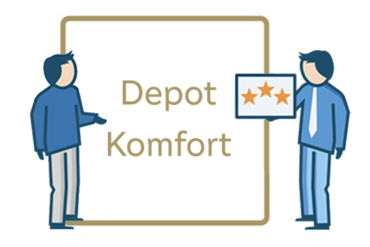 Depot Komfort gezeichnetes Icon