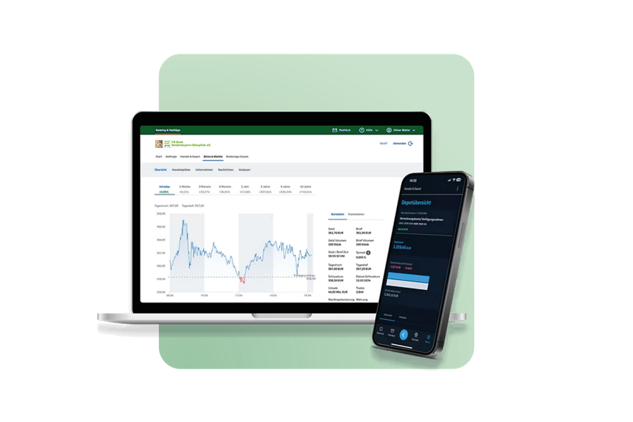 Depot im OnlineBanking und der App