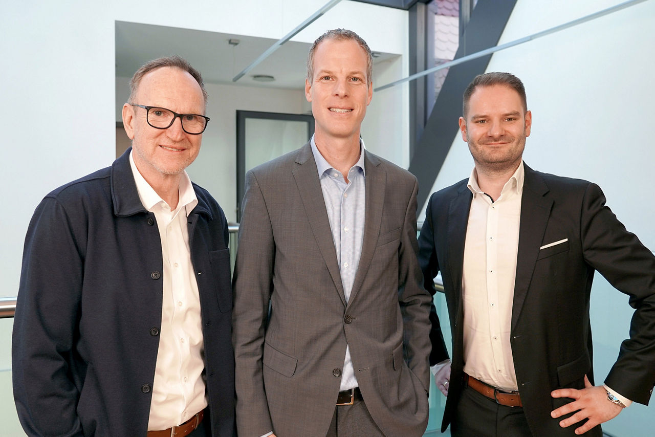 Stiftungsvorstand v.l. Wolfgang Kohn, Johannes Sponsel und Philipp Wehrl