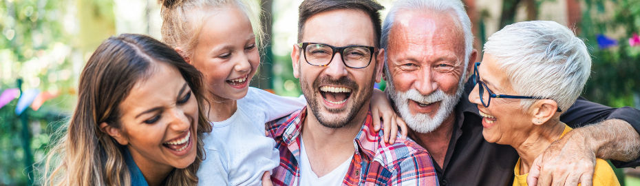 glückliche Familie 