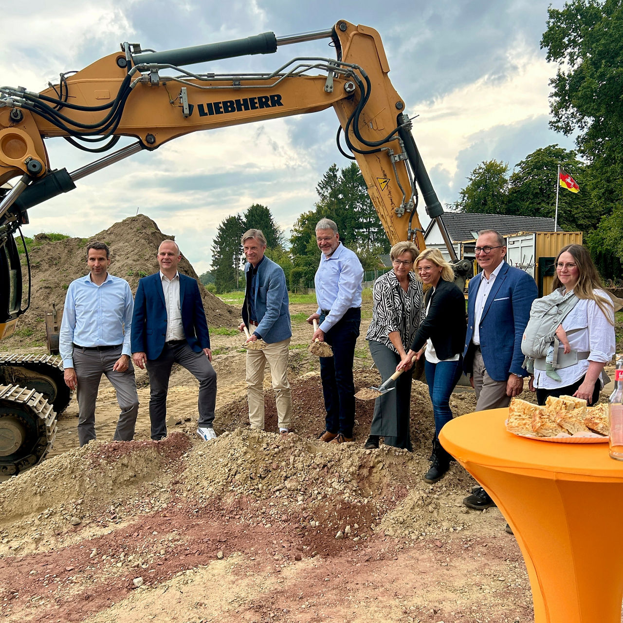 Spatenstich für das Baugebiet "Sonnenberg" in Dibbersen