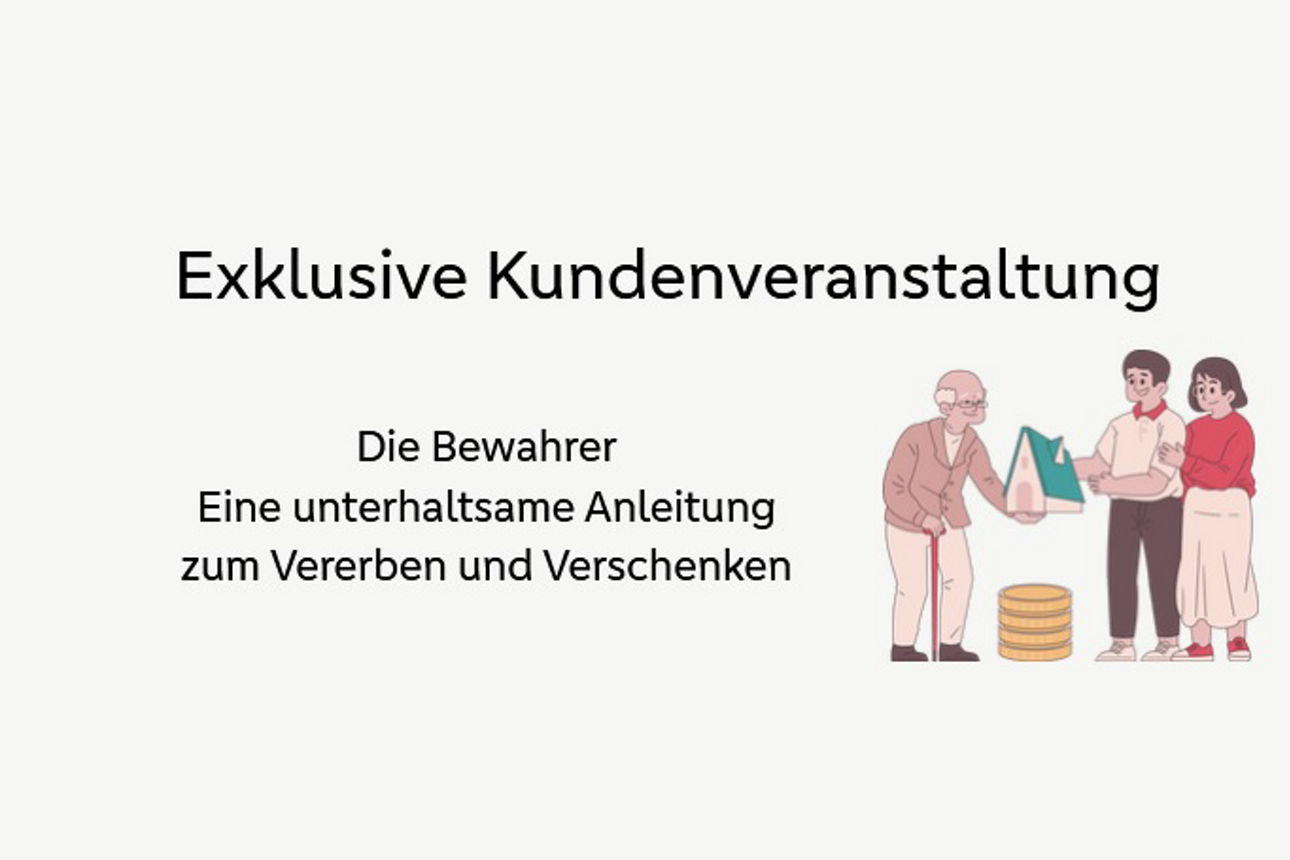 Ein älterer Mann übergibt sein Haus an jüngere Menschen