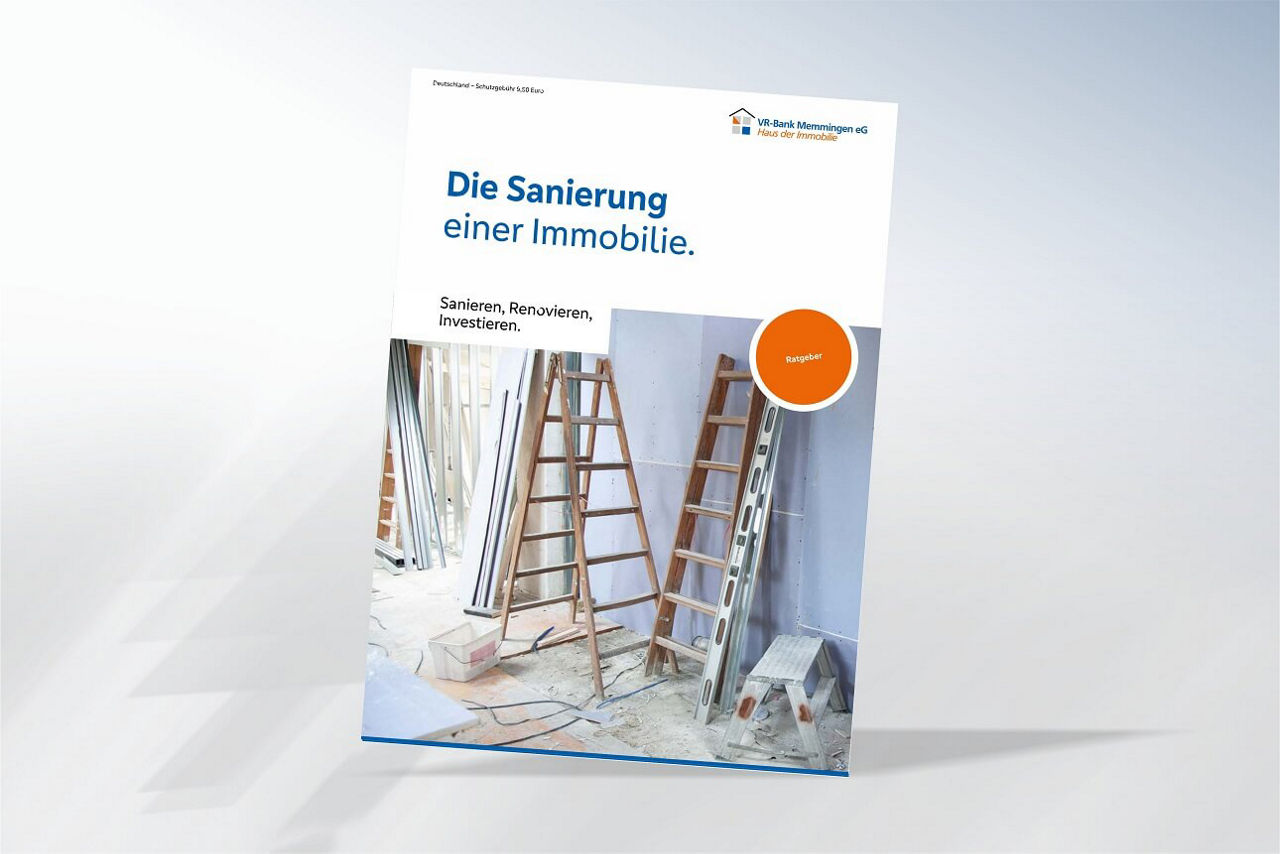 Titelbild der Ratgeber-Broschüre zum Thema: Die Sanierung einer Immobilie