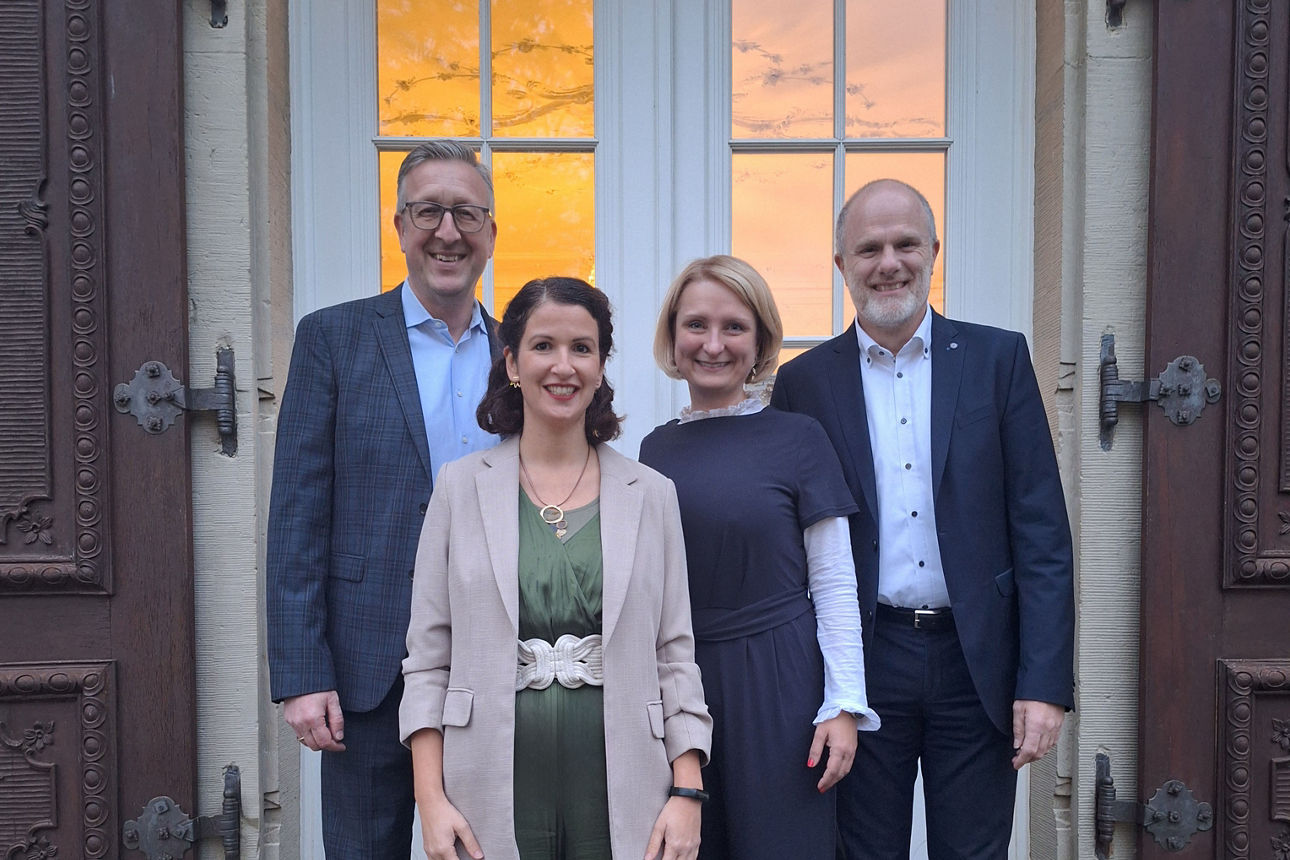 Zu sehen sind Markus Merz, Daniela Genders, Nicole Förster und Martin Weyer