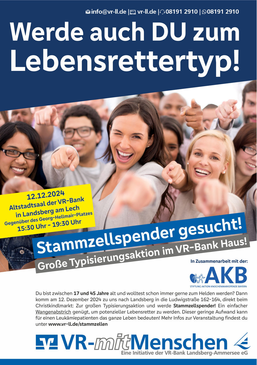 Morgen können Sie zum Lebensrettertyp werden!