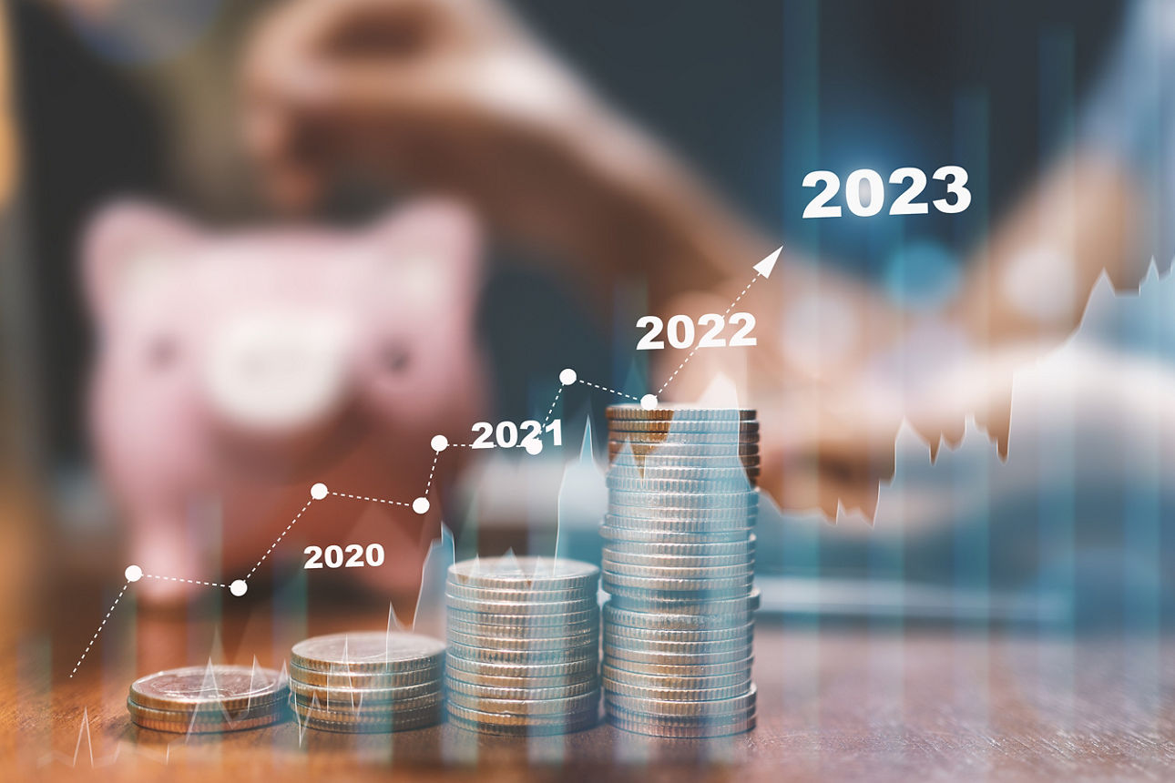 Geldsparideen, Finanzplanung für die Zukunft, Dividenden aus Aktien.