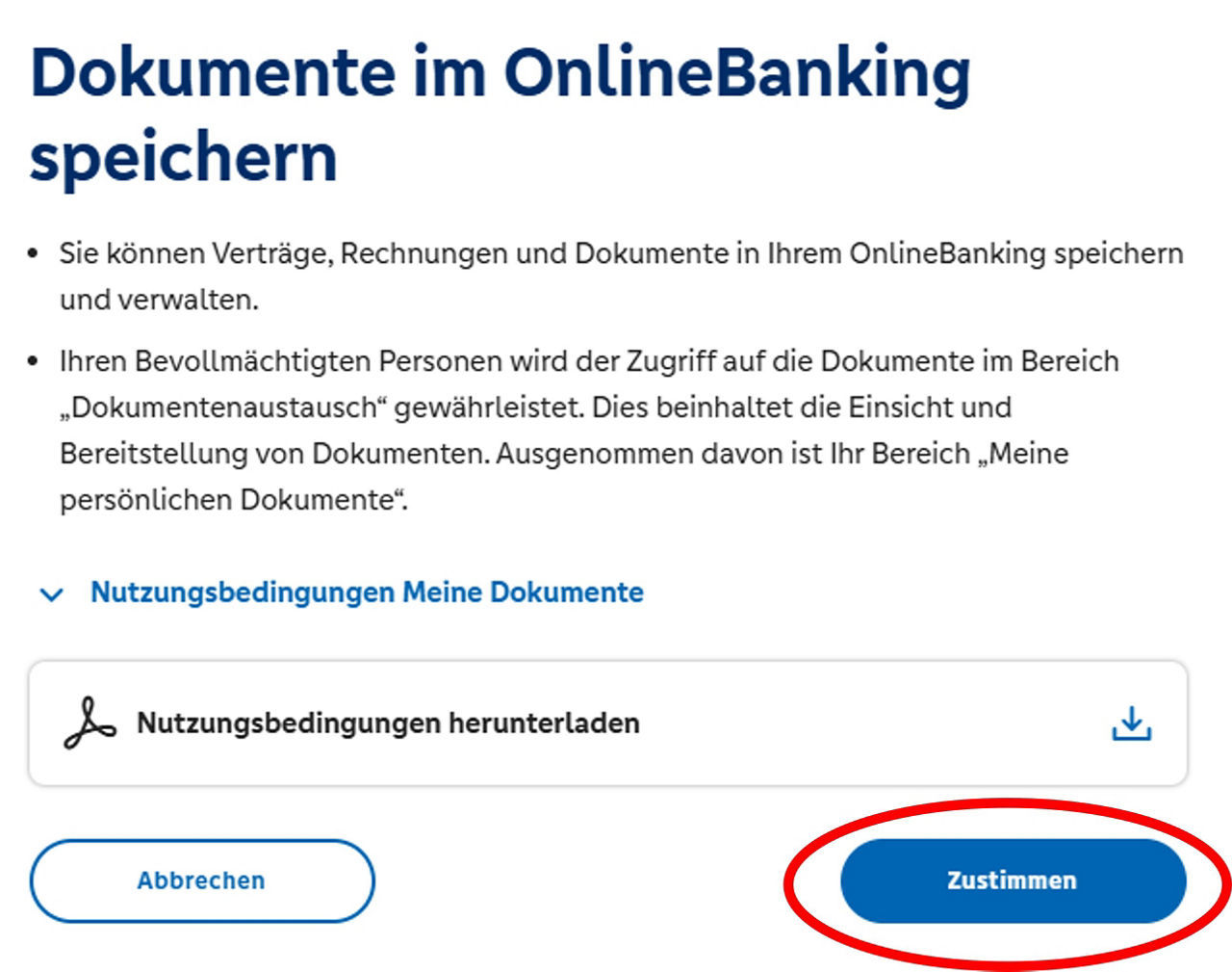 Wenn Sie einverstanden sind, bestätigen Sie Ihre Zustimmung mit einem Klick auf „Zustimmen“.