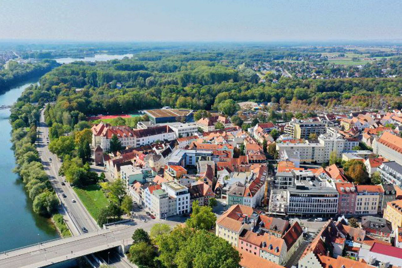 Drohnenbild Stadt Ingolstadt