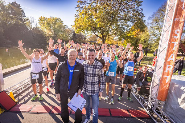 Holger Meyer und Carsten Jäger beim Westfalenparklauf