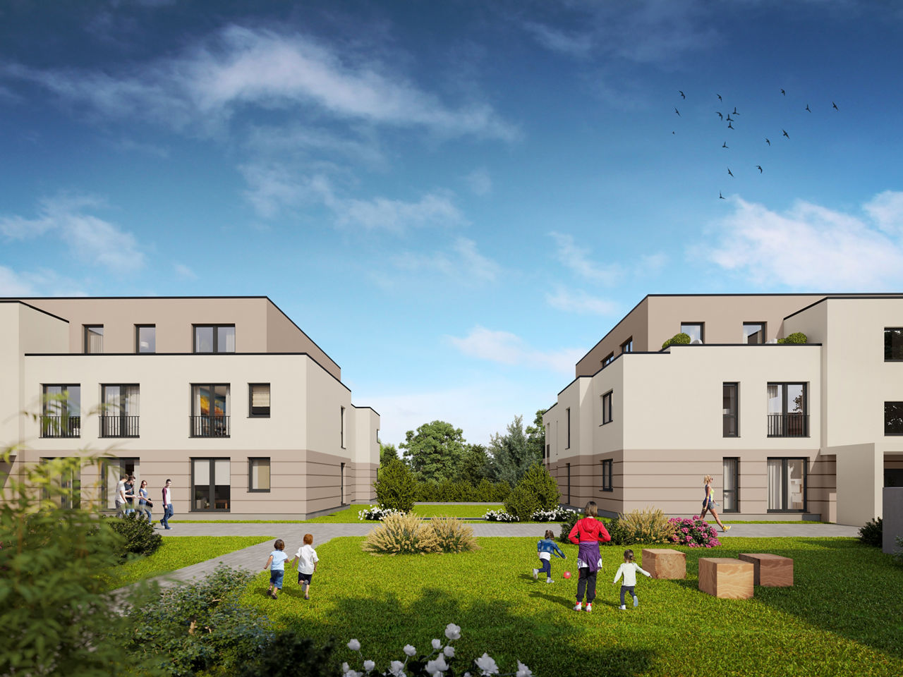 Illustration: Neubauprojekt "Am Hainbach" in Dudenhofen