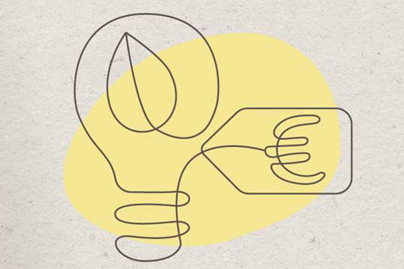 Energieeffizienz - Glühbirne mit einem Preisschild in Euro