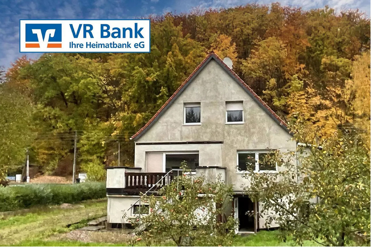 Rückansicht des Einfamilienhauses in Mosbach