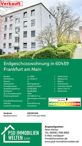 Bild von dem Haus EGW-Frankfurt das bereits vermittlet wurde