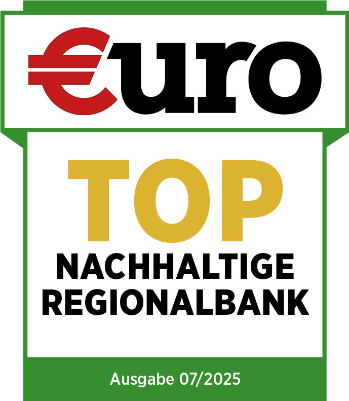 Auszeichnung von "Euro" als "Nachhaltige Regionalbank"