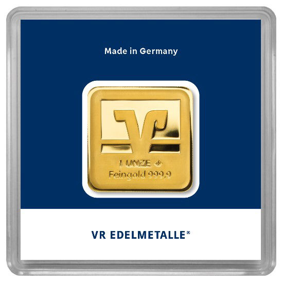 1 Goldunze in Sicherheitskapsel