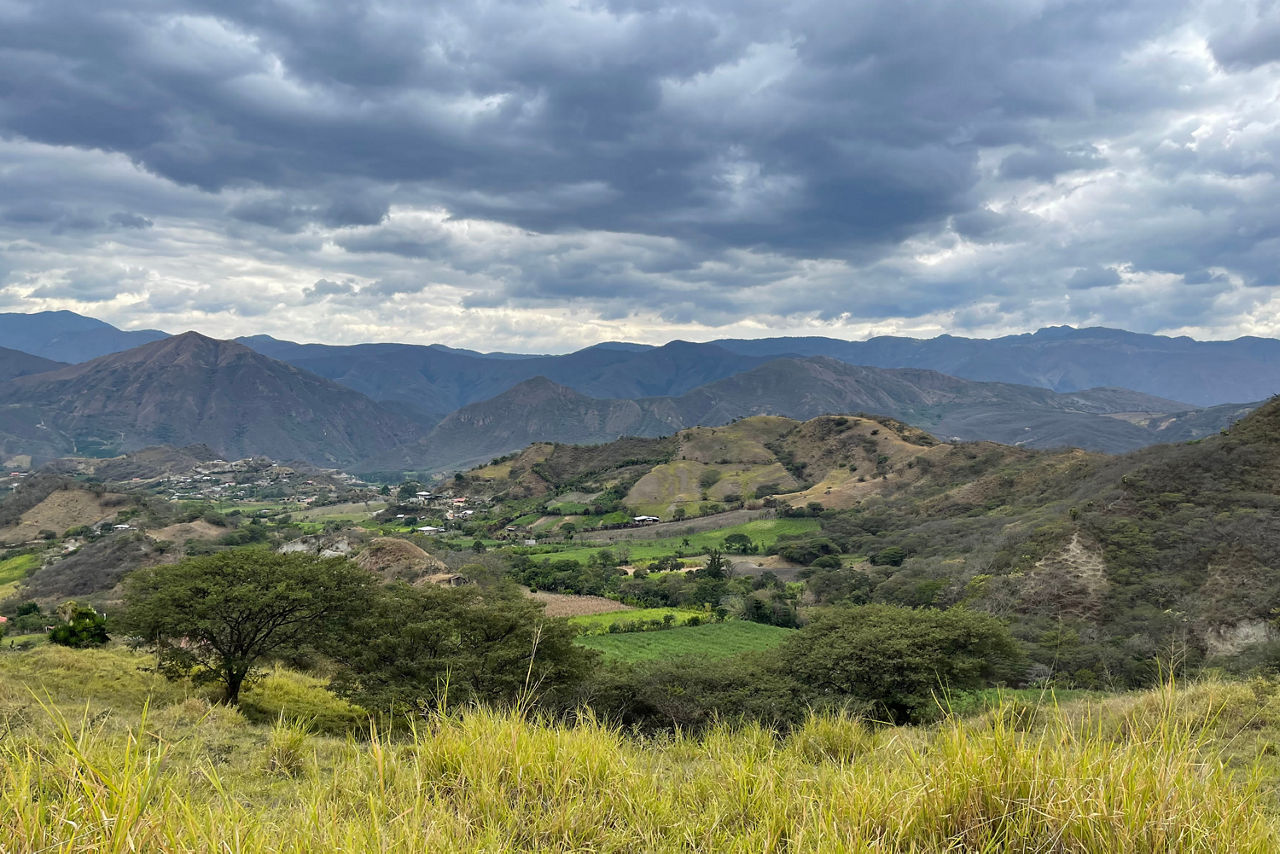 Foto von der Landschaft Ecuadors