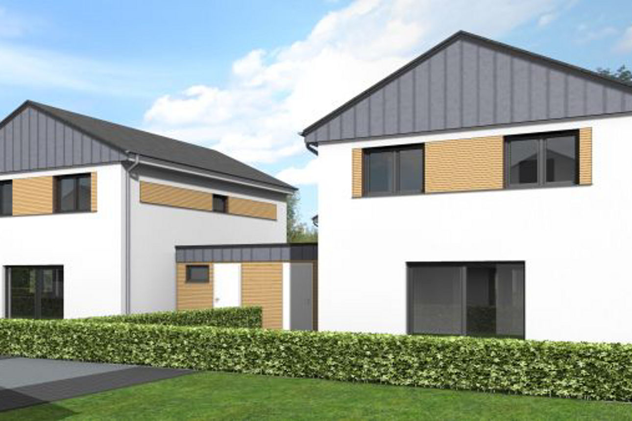 Ein modernes Familienhaus.