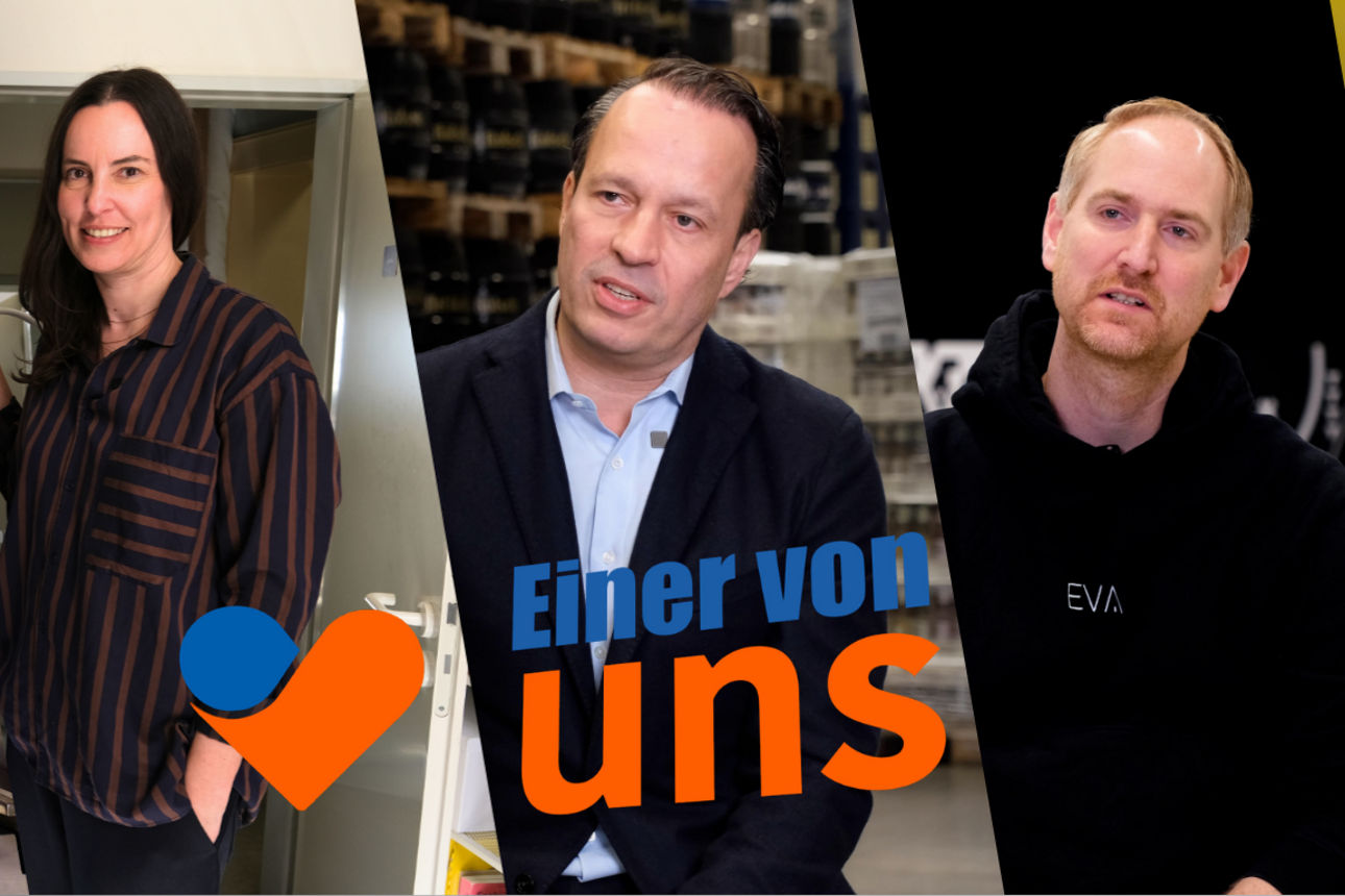 Collage der Protagonisten des Formats "Eine(r) von uns"